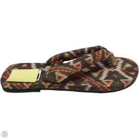 Sandals Flip Flops By Free People In Multi-colored, Size: 8.5