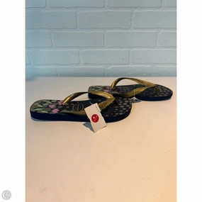 Sandals Flip Flops By Havaianas In Blue & Brown, Size: 7