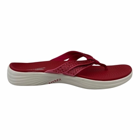Sandals Flip Flops By Skechers In Red, Size:6