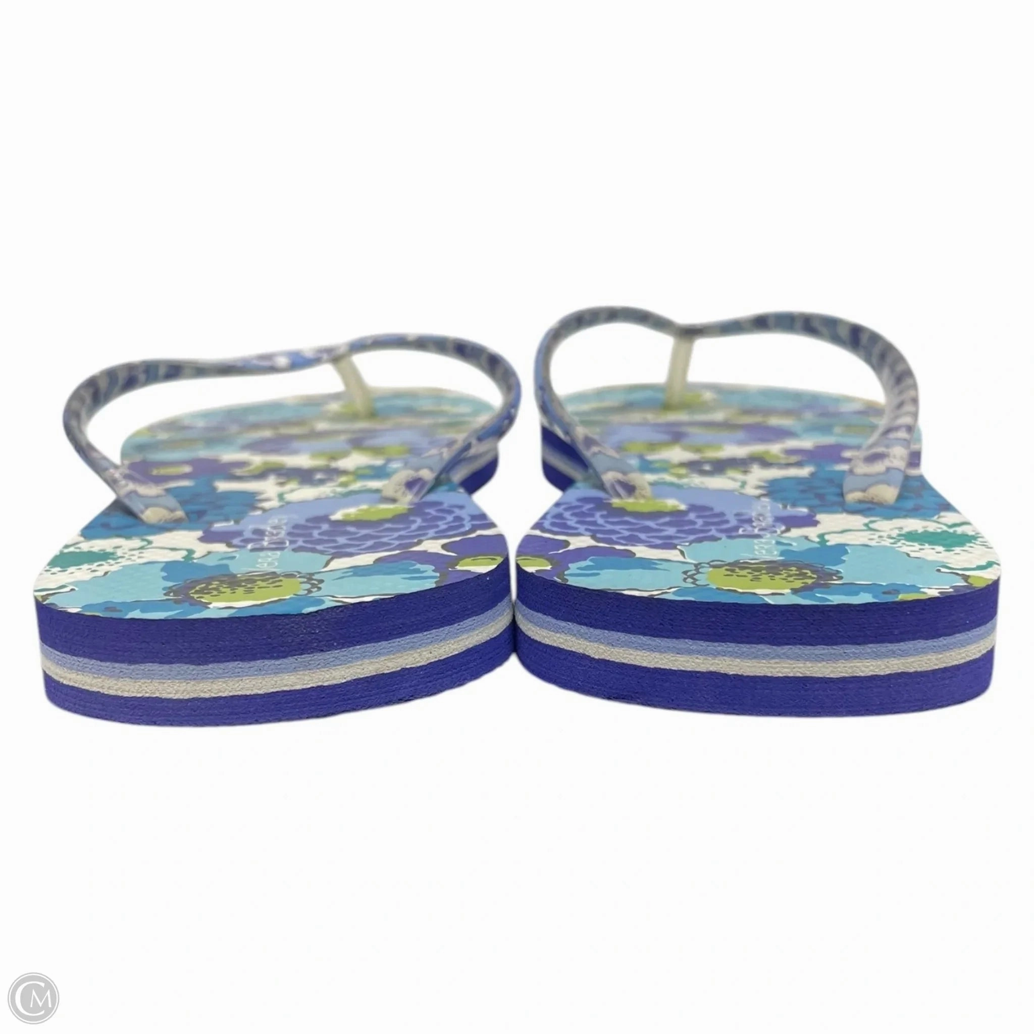 Sandals Flip Flops By Vera Bradley In Floral Print, Size: 6