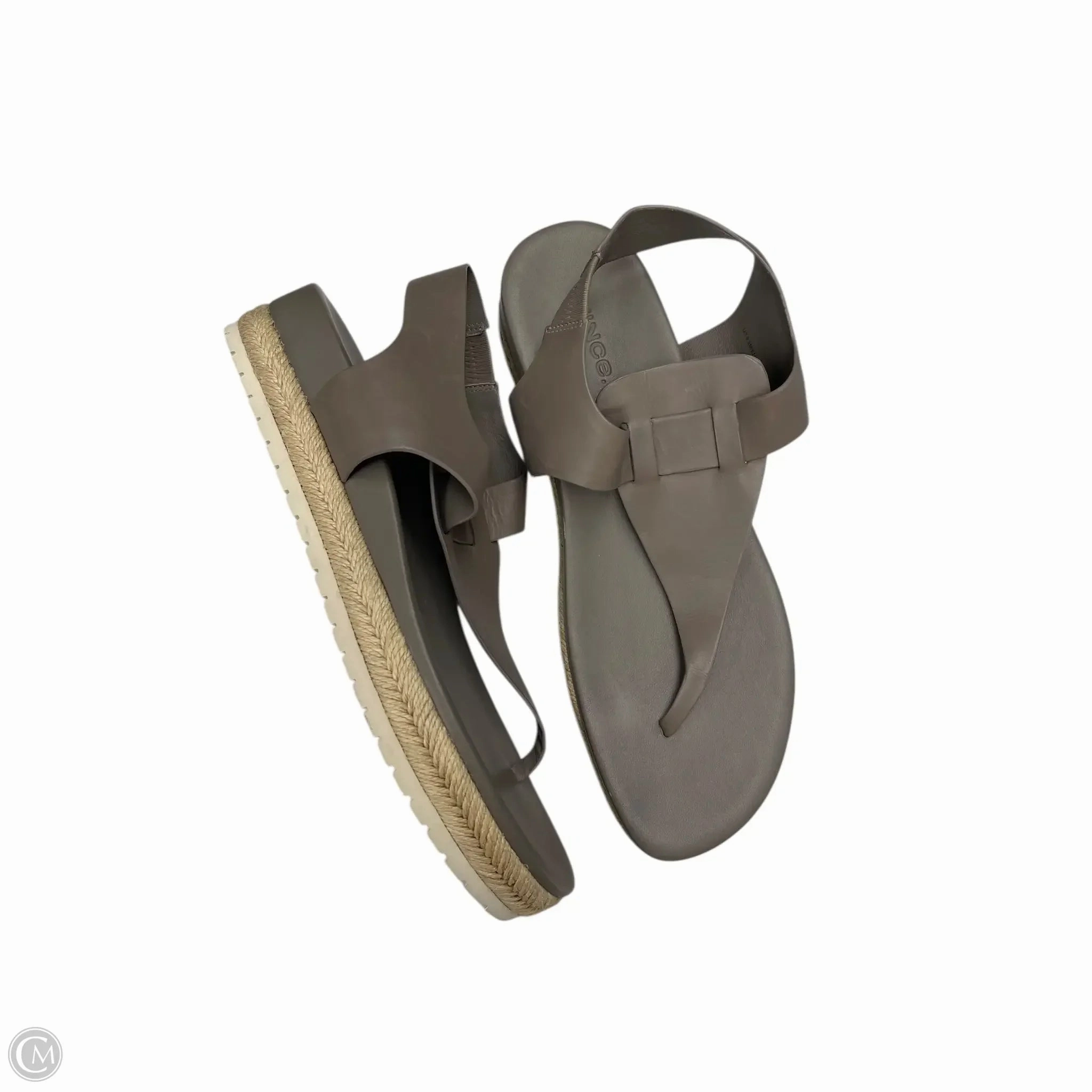 Sandals Flip Flops By Vince In Grey, Size: 9.5