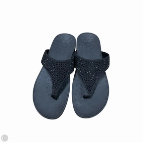 Sandals Flip Flops By Vionic In Black, Size: 8