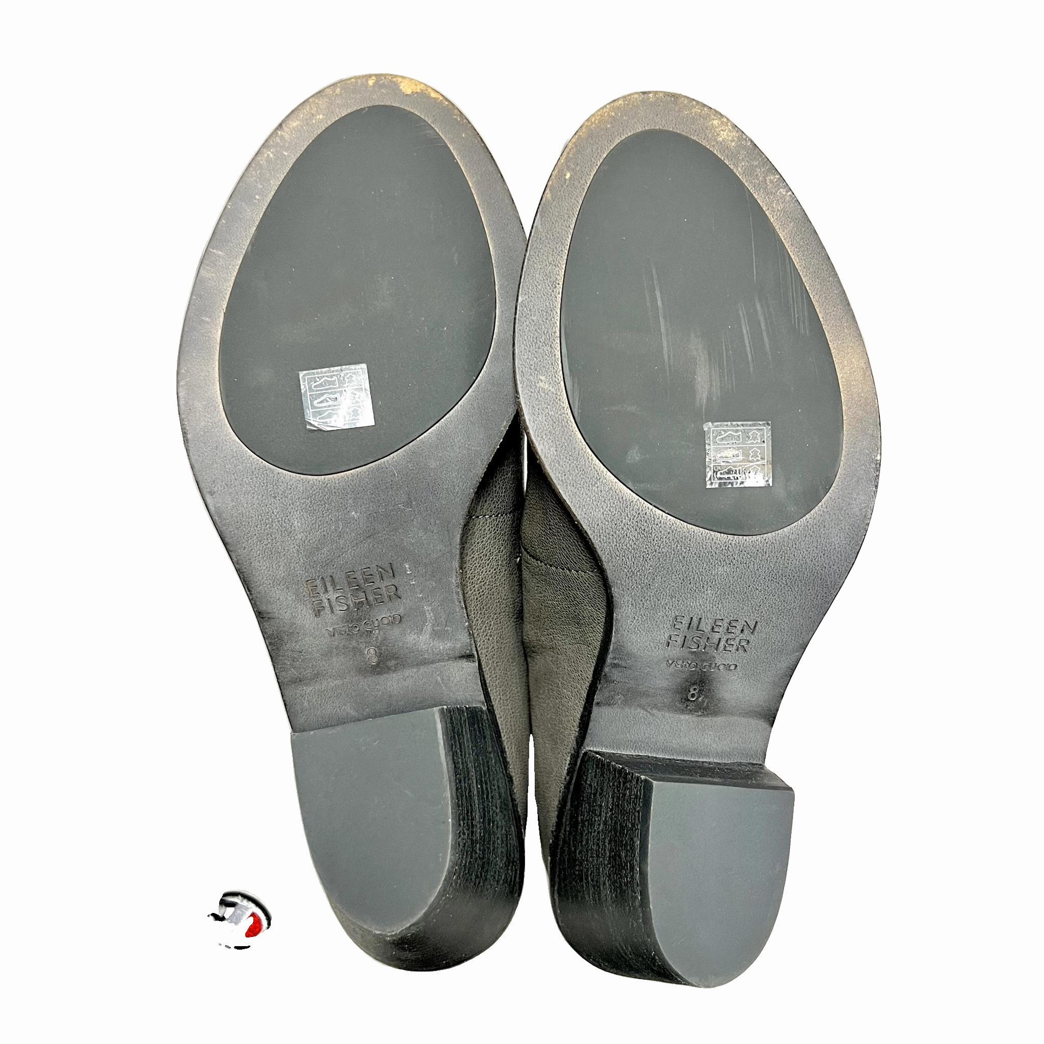 Sandals Heels Block By Eileen Fisher In Grey, Size: 8