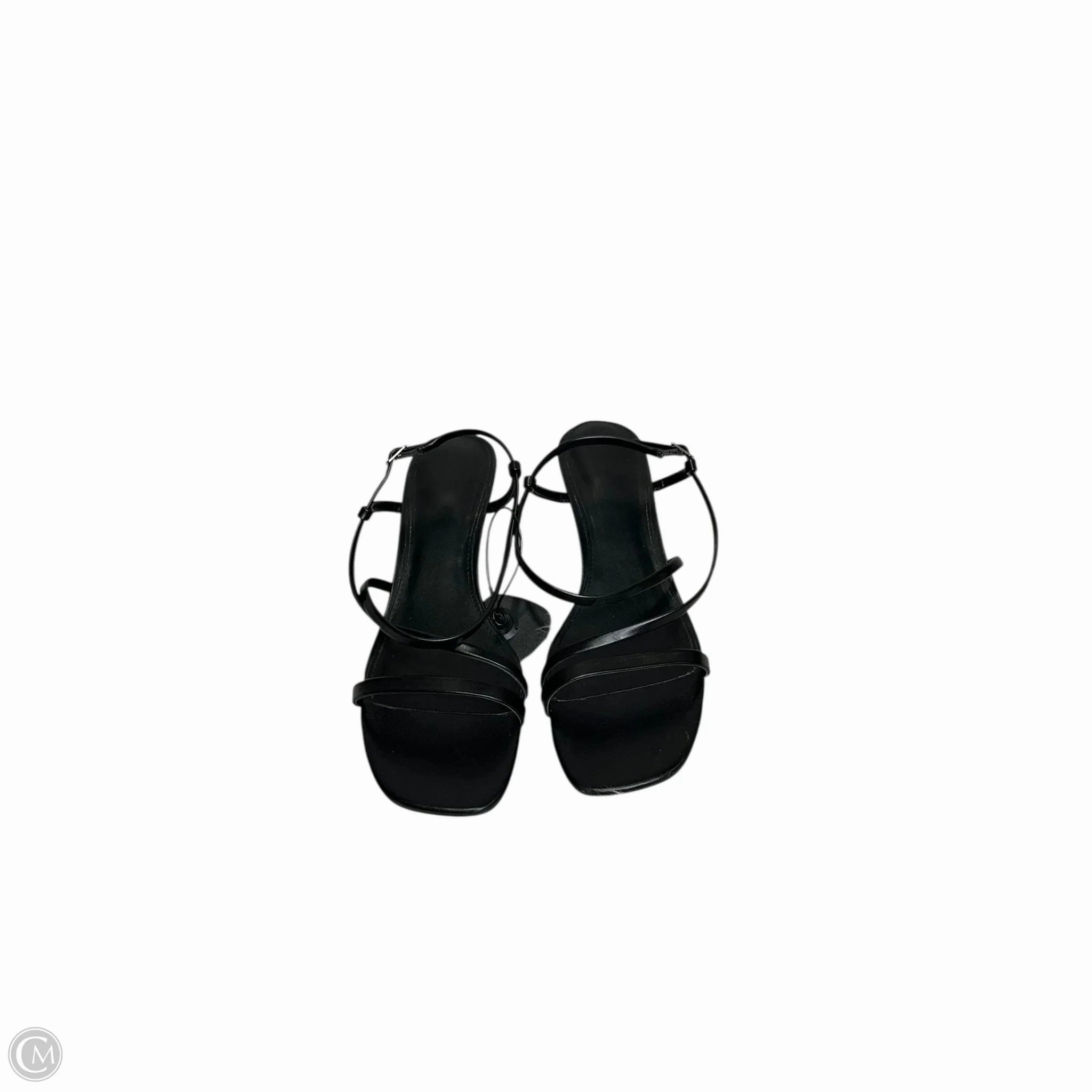 Sandals Heels Kitten By Calvin Klein In Black, Size: 11