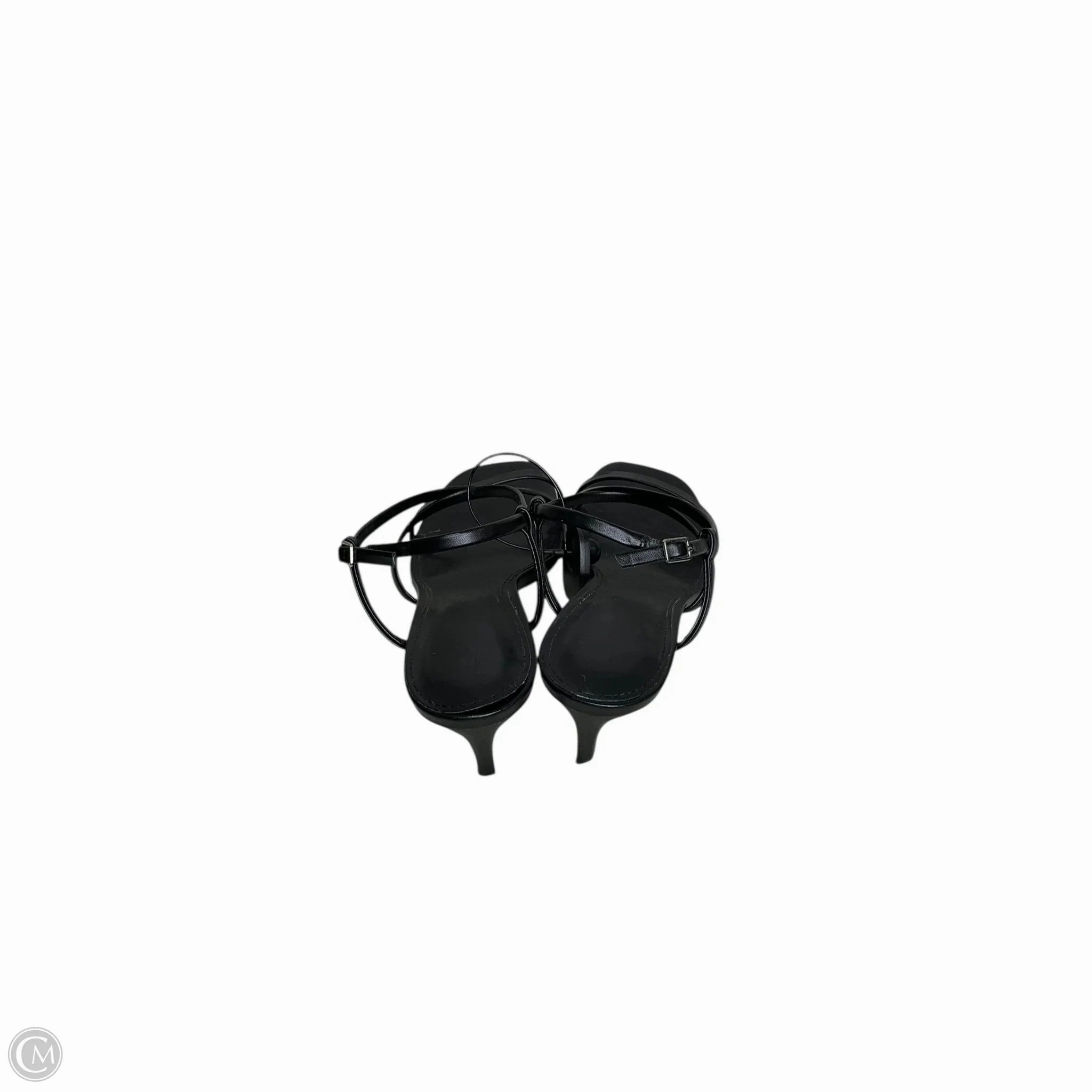 Sandals Heels Kitten By Calvin Klein In Black, Size: 11