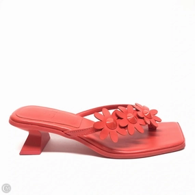 Sandals Heels Kitten By Gianni Bini In Red, Size: 9