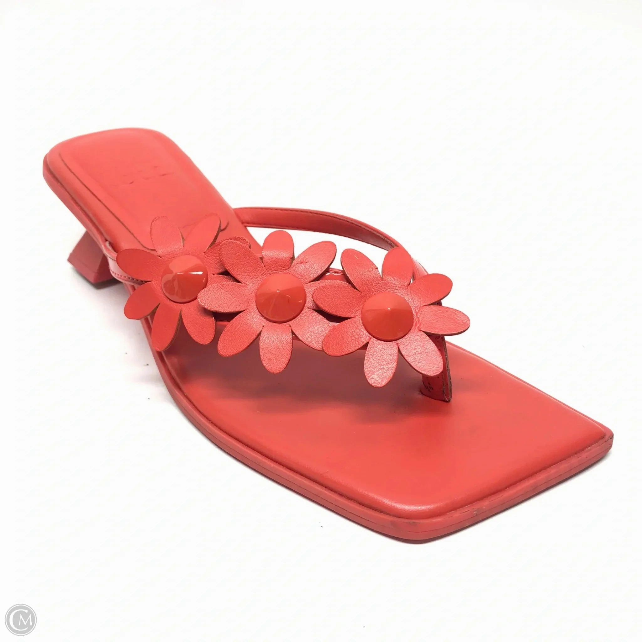 Sandals Heels Kitten By Gianni Bini In Red, Size: 9