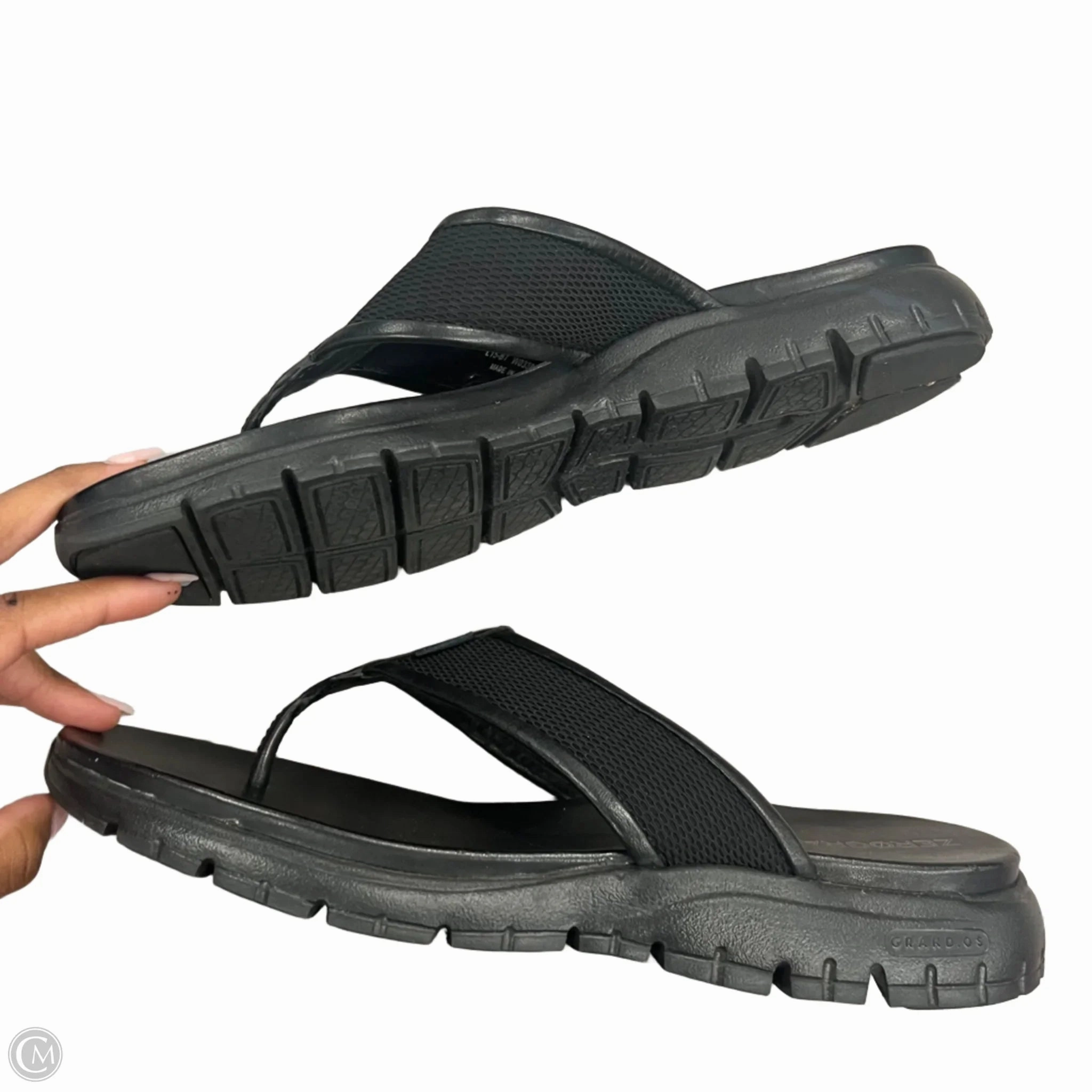 Sandals Heels Platform By Cole-haan In Black, Size: 10.5