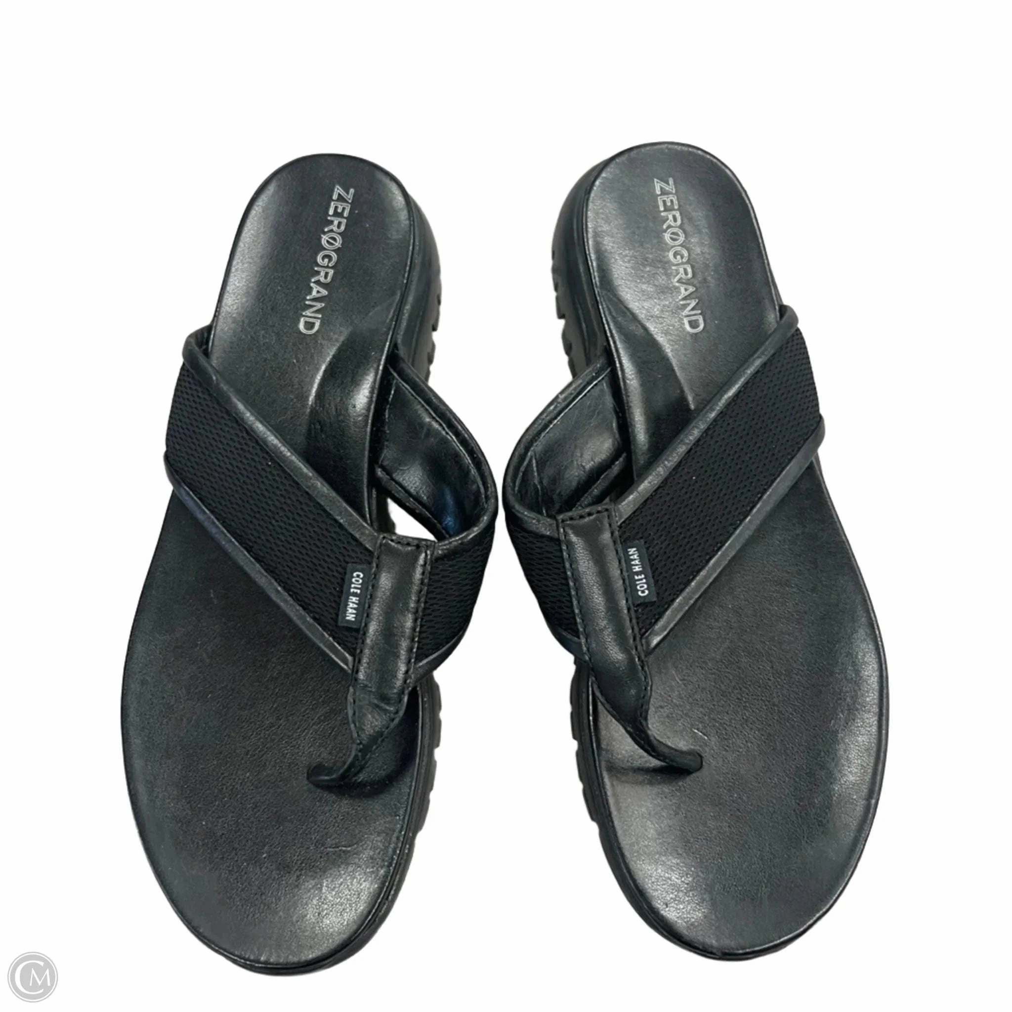 Sandals Heels Platform By Cole-haan In Black, Size: 10.5