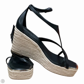 Sandals Heels Platform By Dkny In Black & Cream, Size: 10