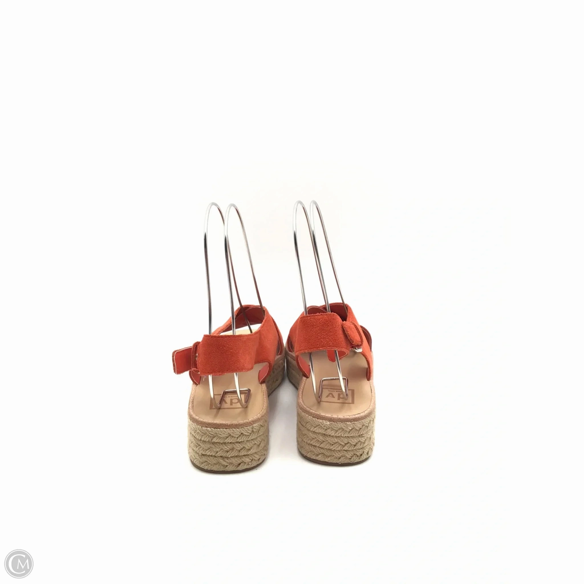 Sandals Heels Platform By Dolce Vita In Orange & Tan, Size: 8