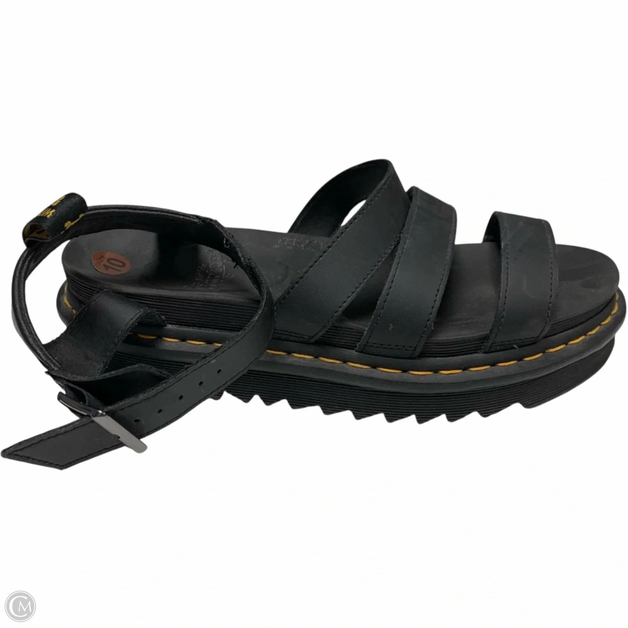 Sandals Heels Platform By Dr Martens In Black, Size: 10