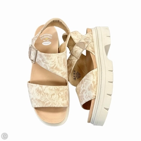 Sandals Heels Platform By Dr Scholls In Cream, Size: 9.5