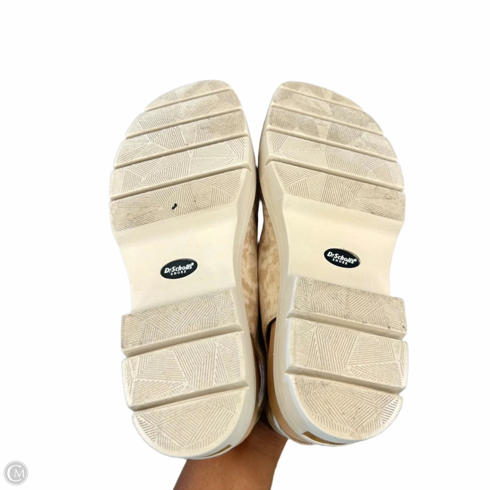 Sandals Heels Platform By Dr Scholls In Cream, Size: 9.5