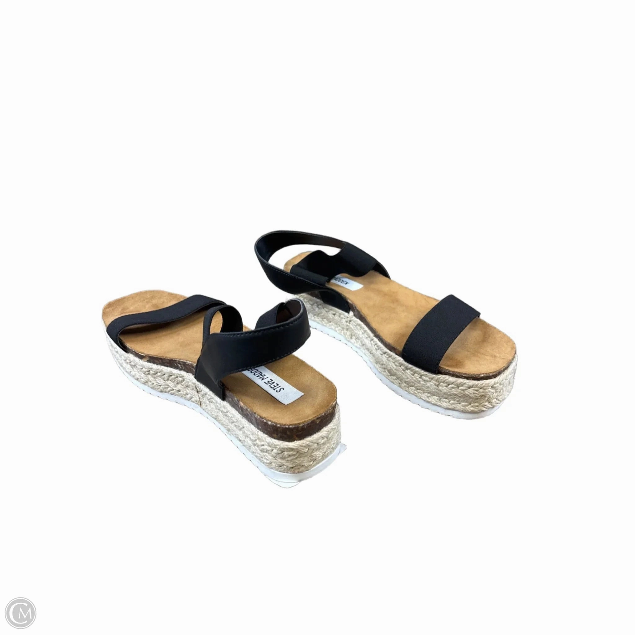 Sandals Heels Platform By Steve Madden In Beige, Size: 8