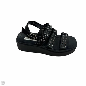 Sandals Heels Platform By Steve Madden In Black, Size: 8