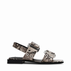 Saria-E Sandal LT. BEIGE SNAKE