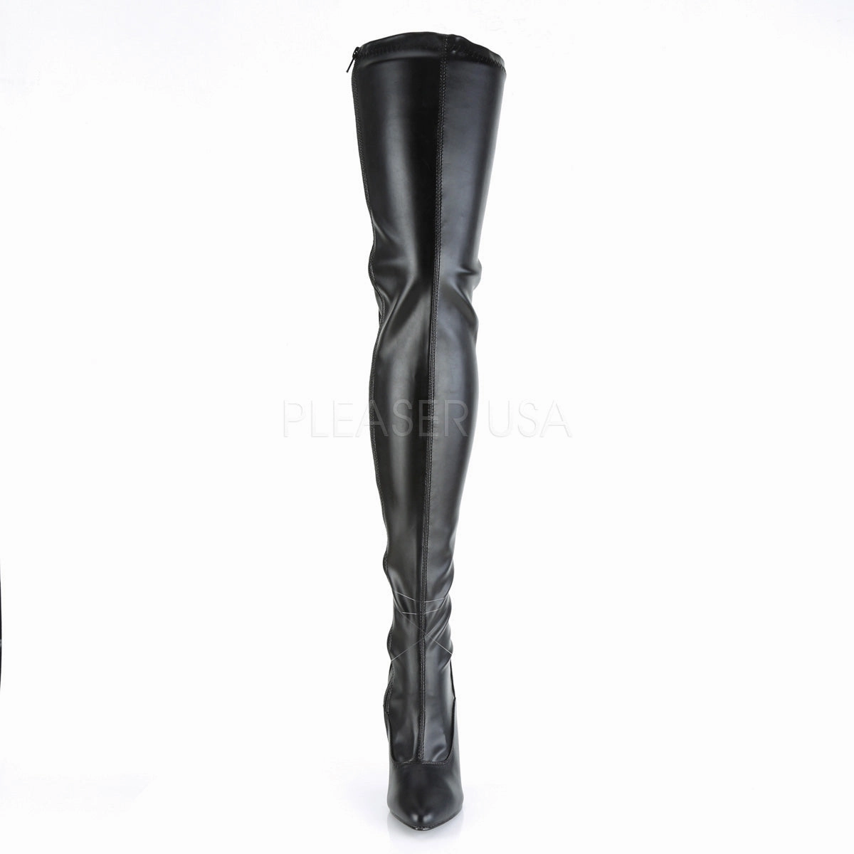 SEDUCE-3063  Black Str Faux Leather