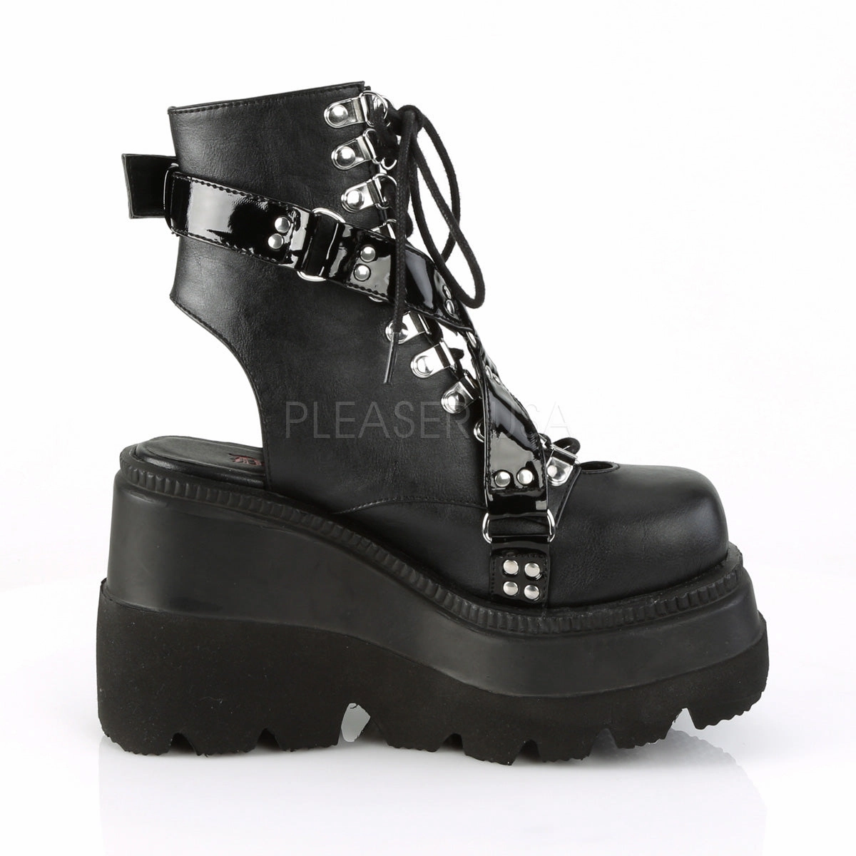 SHAKER-56  Black Vegan Leather-Patent