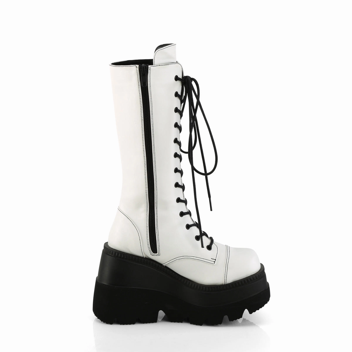 SHAKER-72  White Vegan Leather