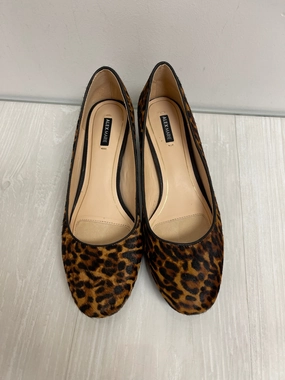 Shoes Heels Block By Alex Marie In Animal Print, Size: 8