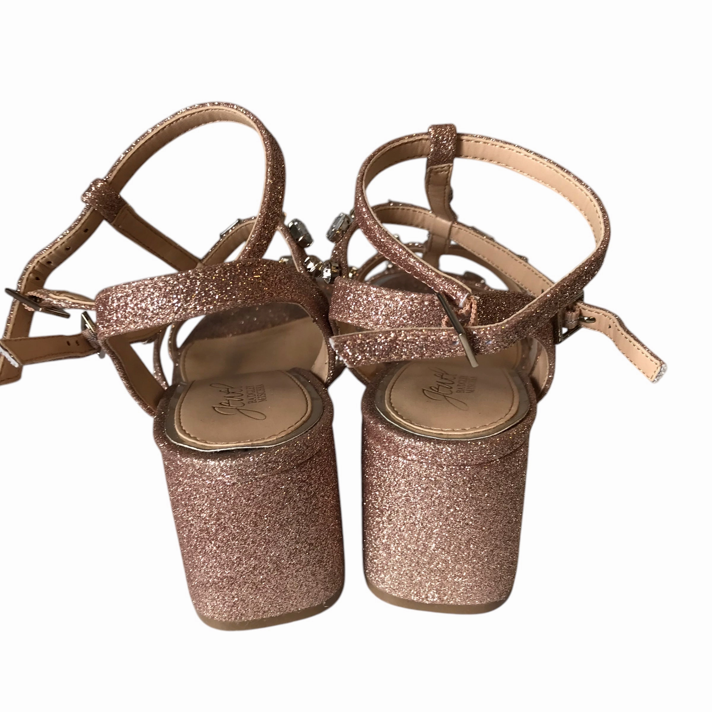 Shoes Heels Block By Badgley Mischka In Pink, Size:8