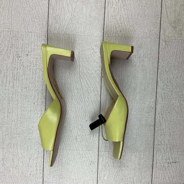 Shoes Heels Block By Clothes Mentor In Yellow, Size: 9