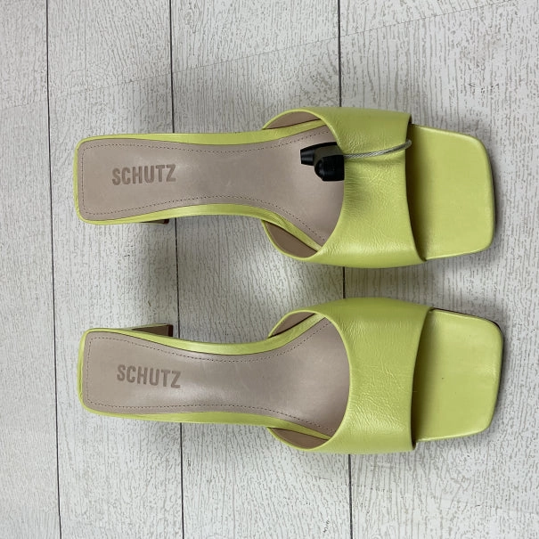 Shoes Heels Block By Clothes Mentor In Yellow, Size: 9