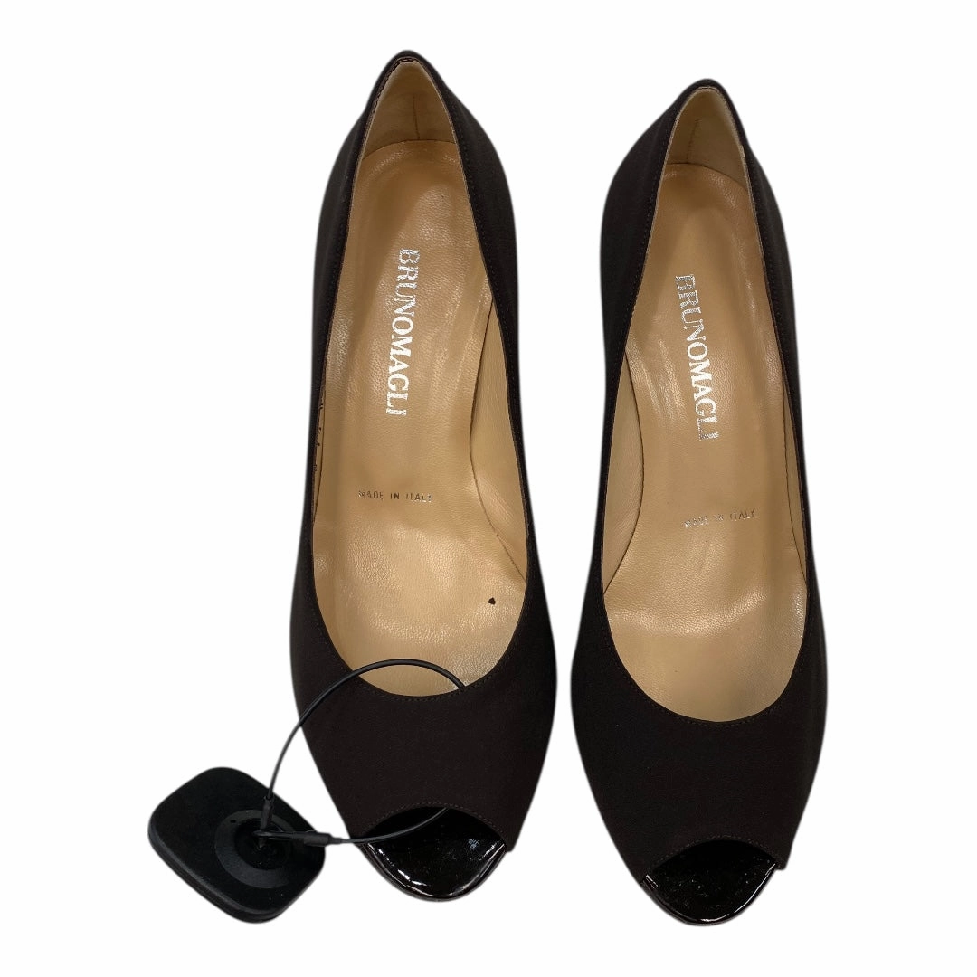 Shoes Heels Kitten By Bruno Magli Shoes In Brown, Size:7.5