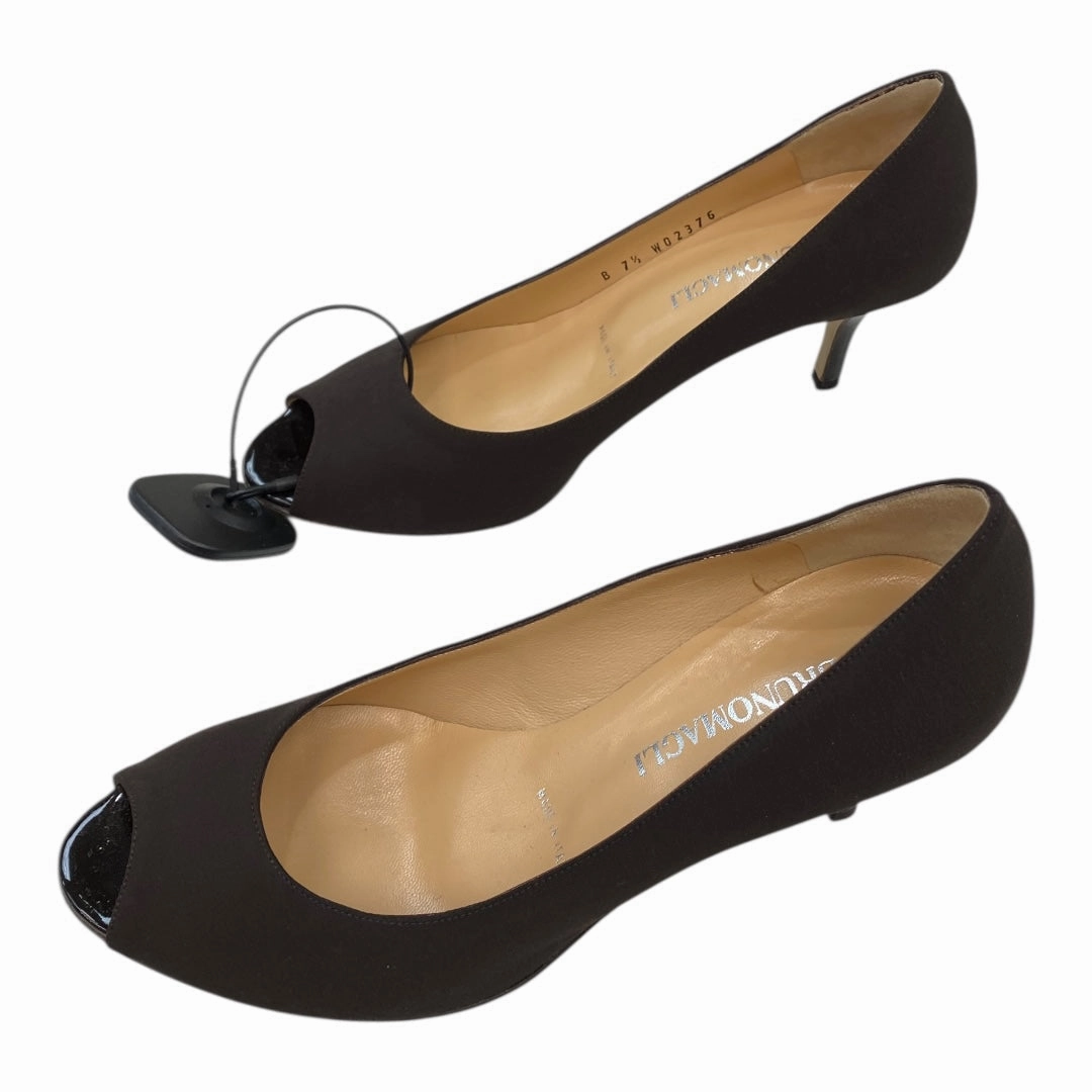 Shoes Heels Kitten By Bruno Magli Shoes In Brown, Size:7.5
