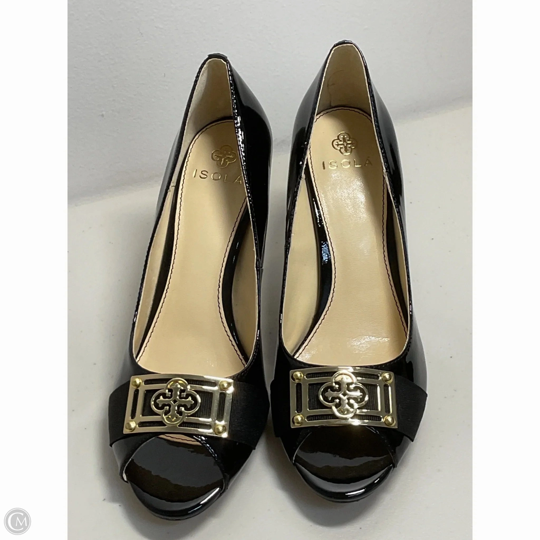 Shoes Heels Stiletto By Isola In Black, Size: 8.5