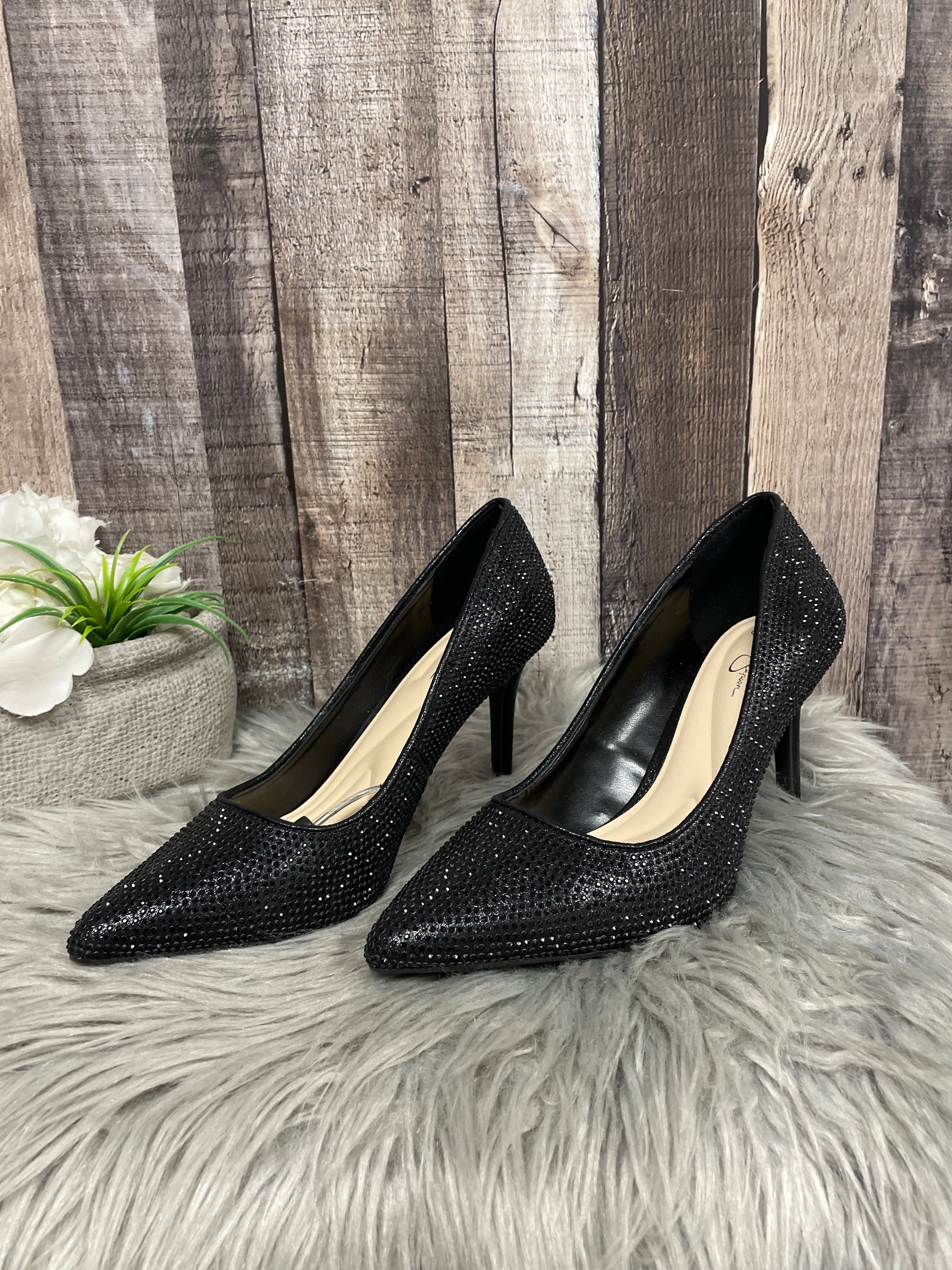 Shoes Heels Stiletto By Jessica Simpson In Black, Size: 7.5