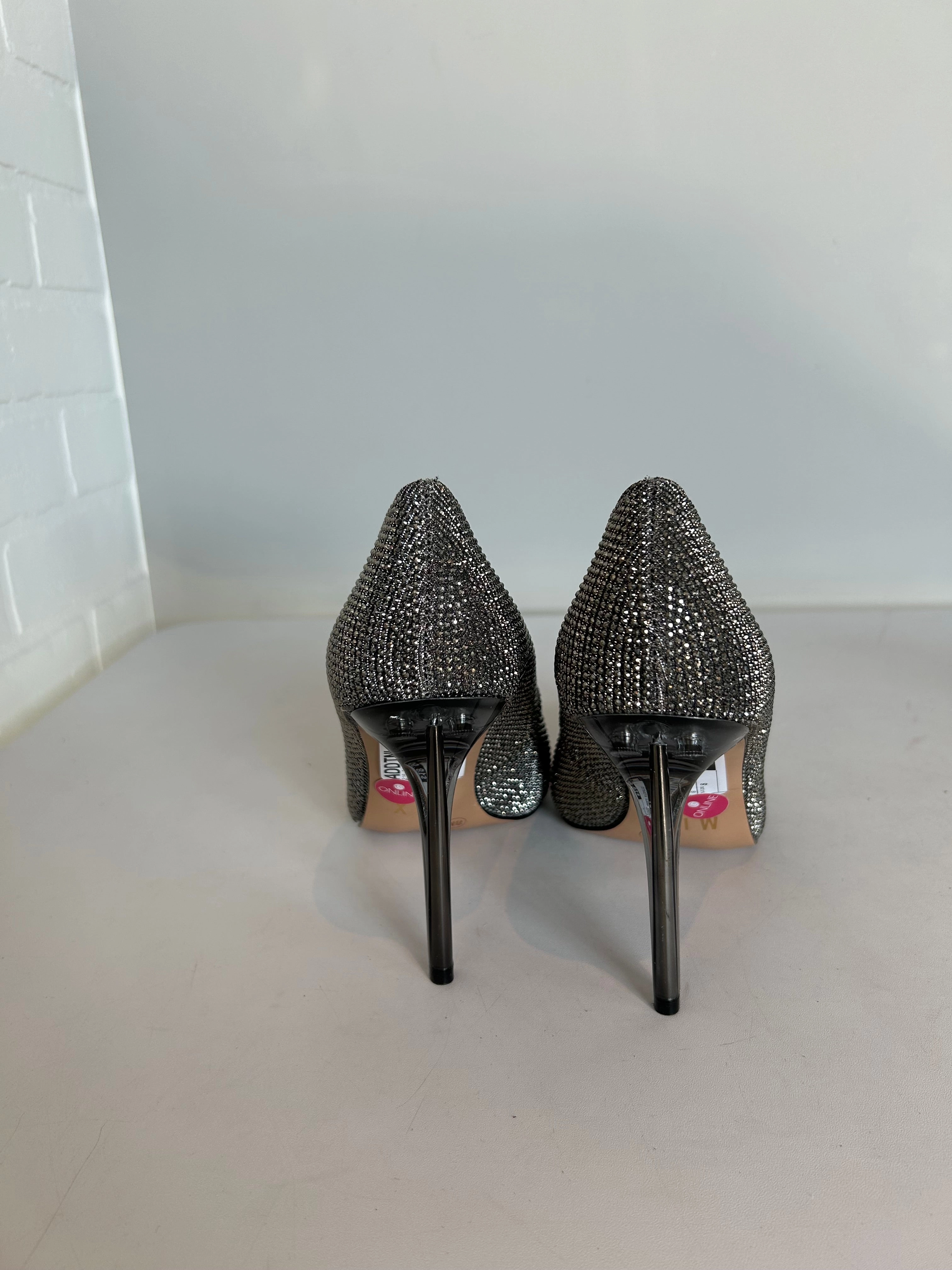 Shoes Heels Stiletto By Mix No 6 In Silver, Size: 8