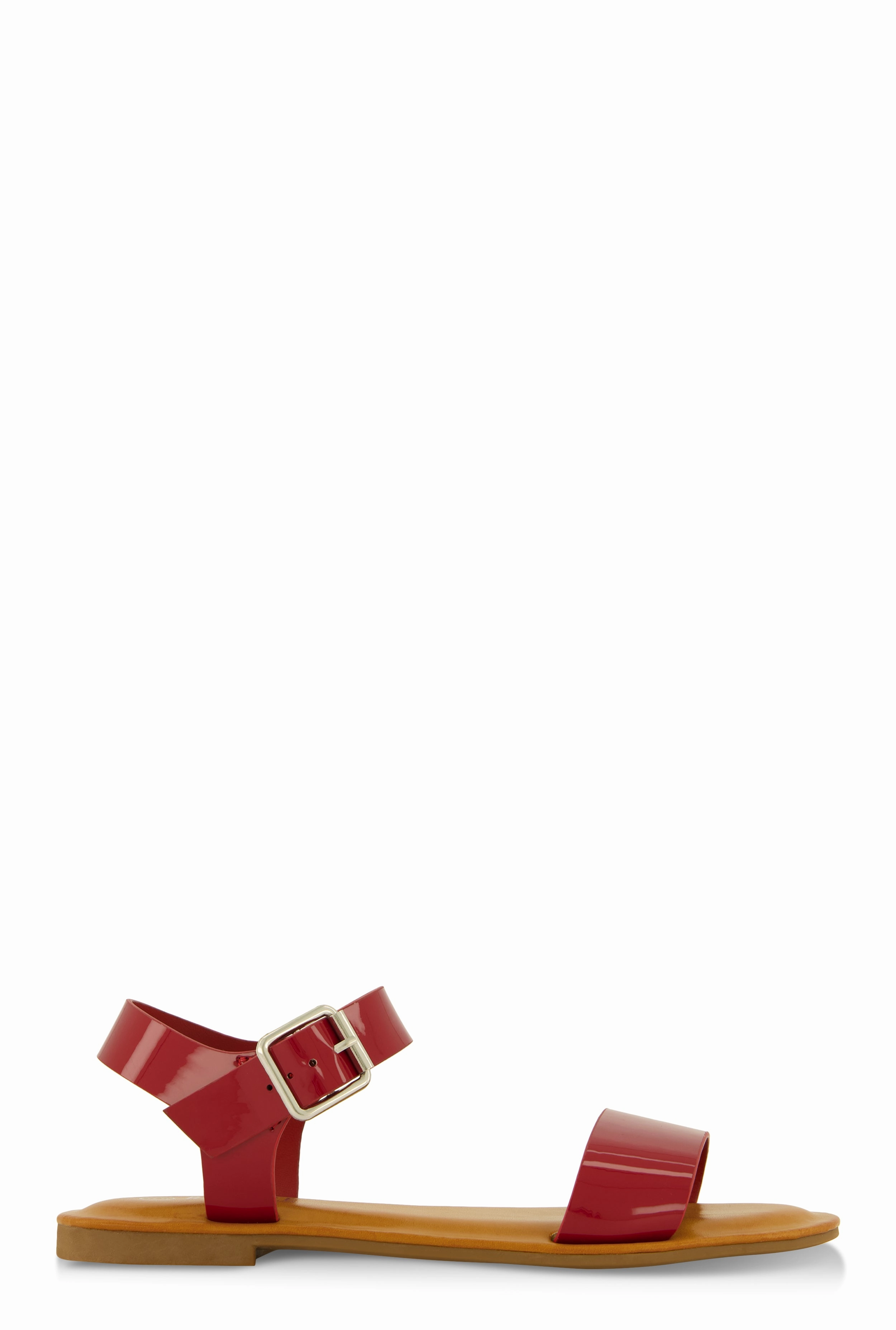 Single Band Buckle Ankle Strap Sandals