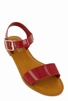 Single Band Buckle Ankle Strap Sandals