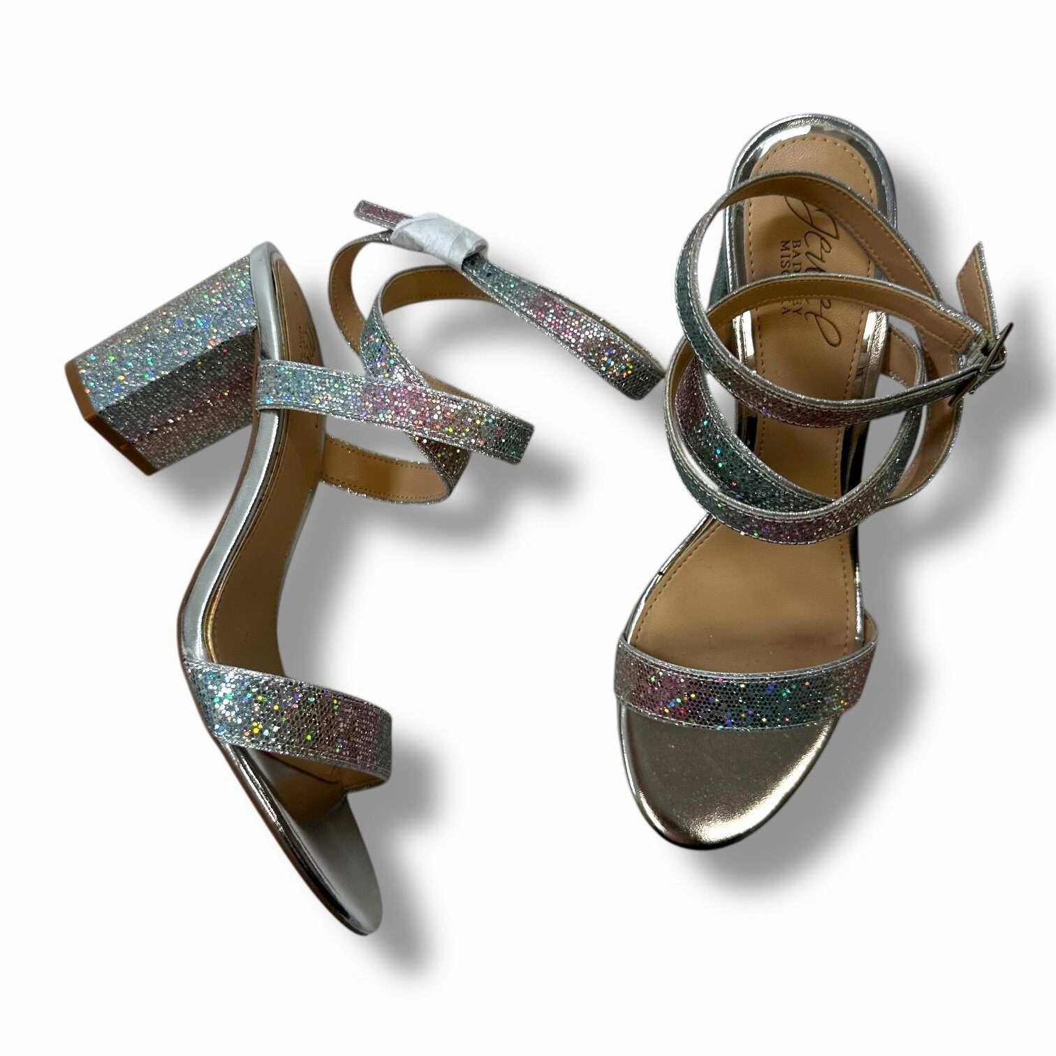 Sparkly Shoes Heels Block By Badgley Mischka  Size: 7.5