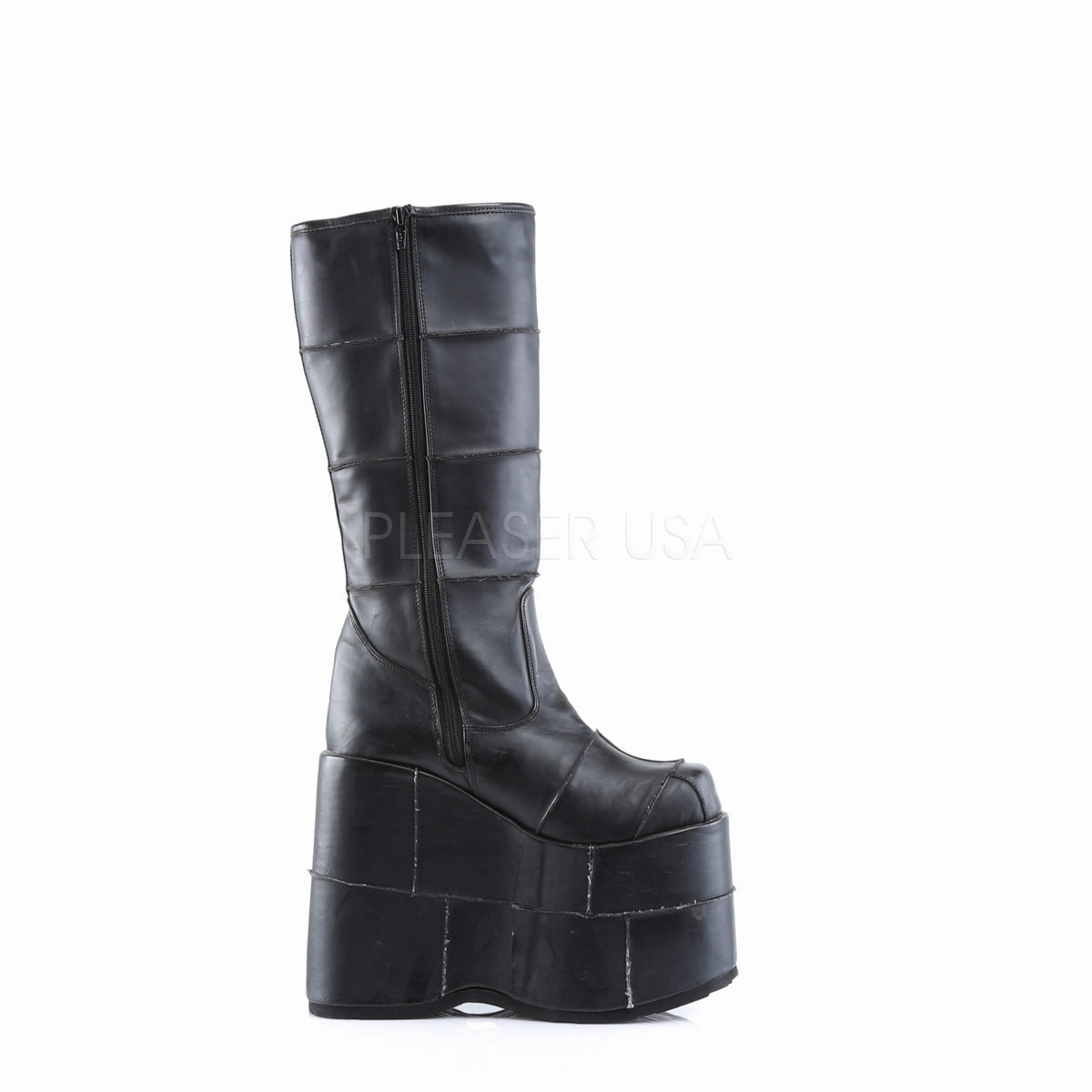 STACK-301  Black Vegan Leather