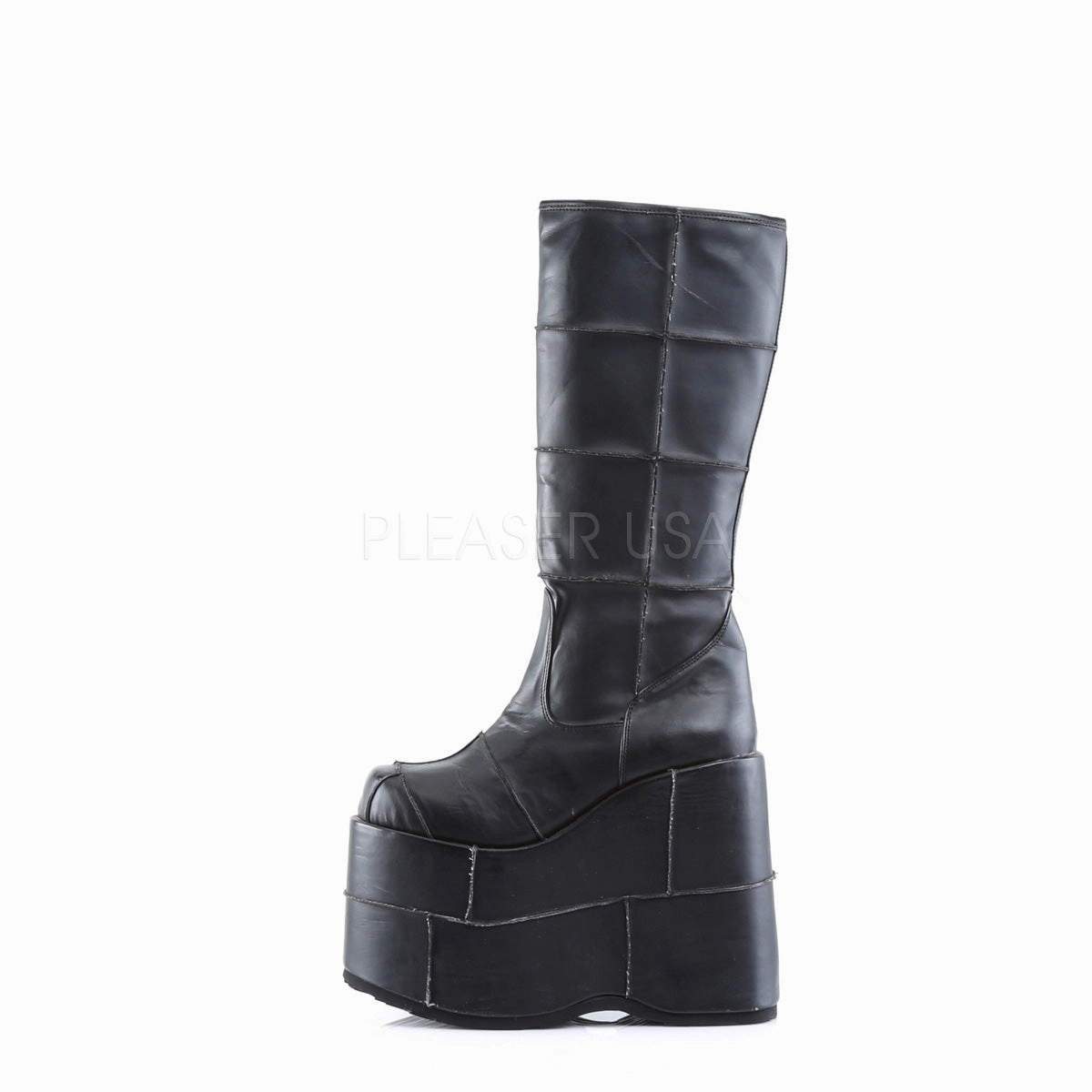 STACK-301  Black Vegan Leather