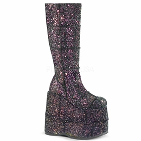 STACK-301G  Black Multi Glitter