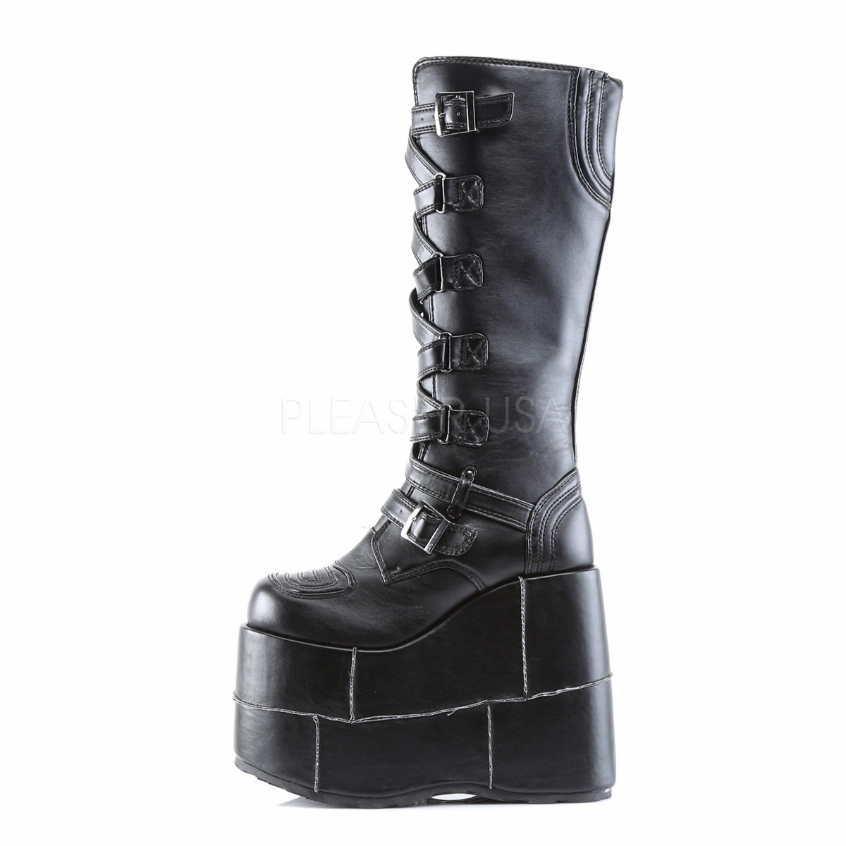 STACK-308  Black Vegan Leather