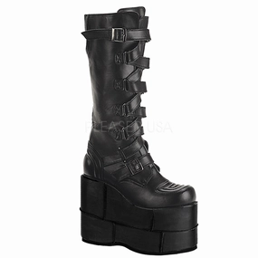 STACK-308  Black Vegan Leather