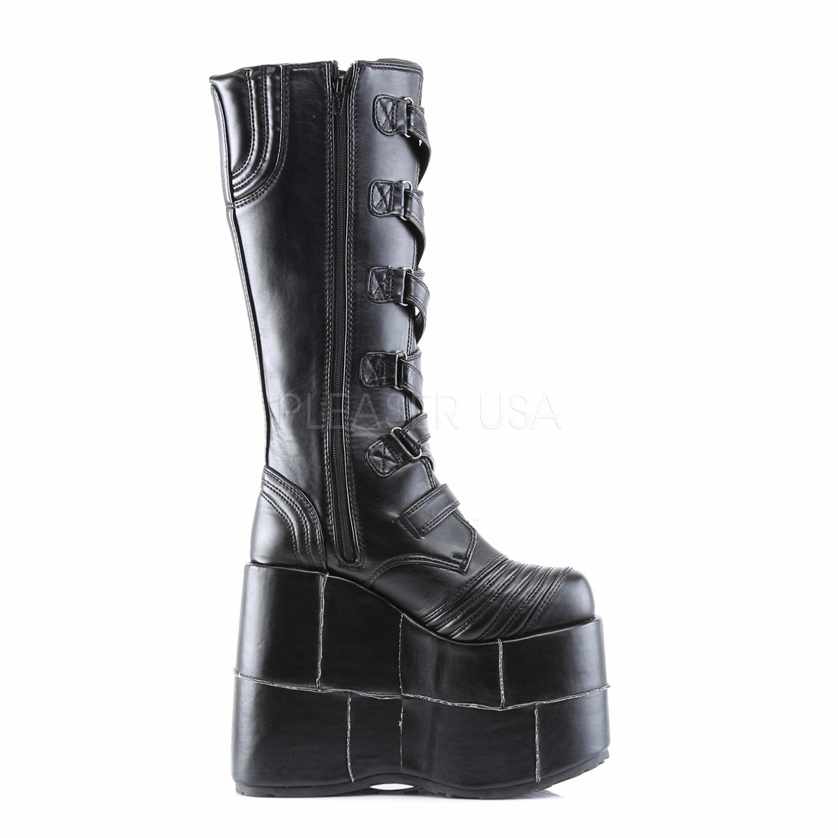 STACK-308  Black Vegan Leather