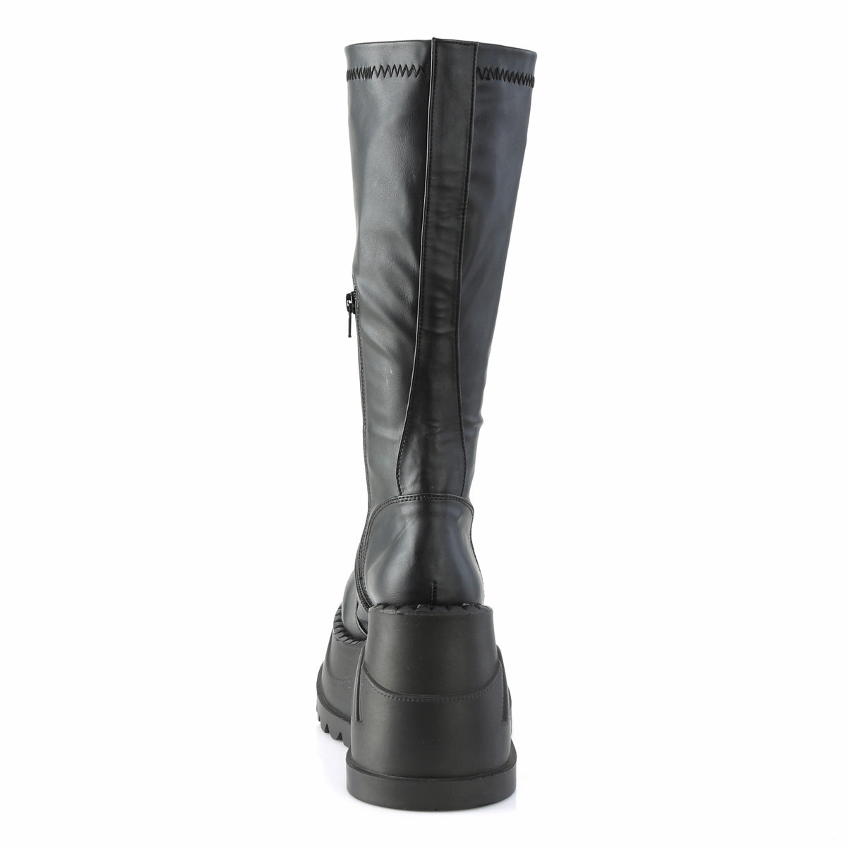 STOMP-200  Black Stretch Vegan Leather