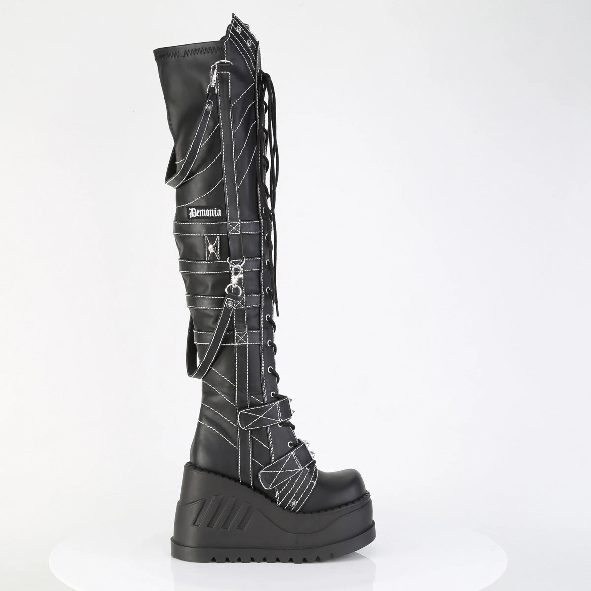 STOMP-310  Black Vegan Leather