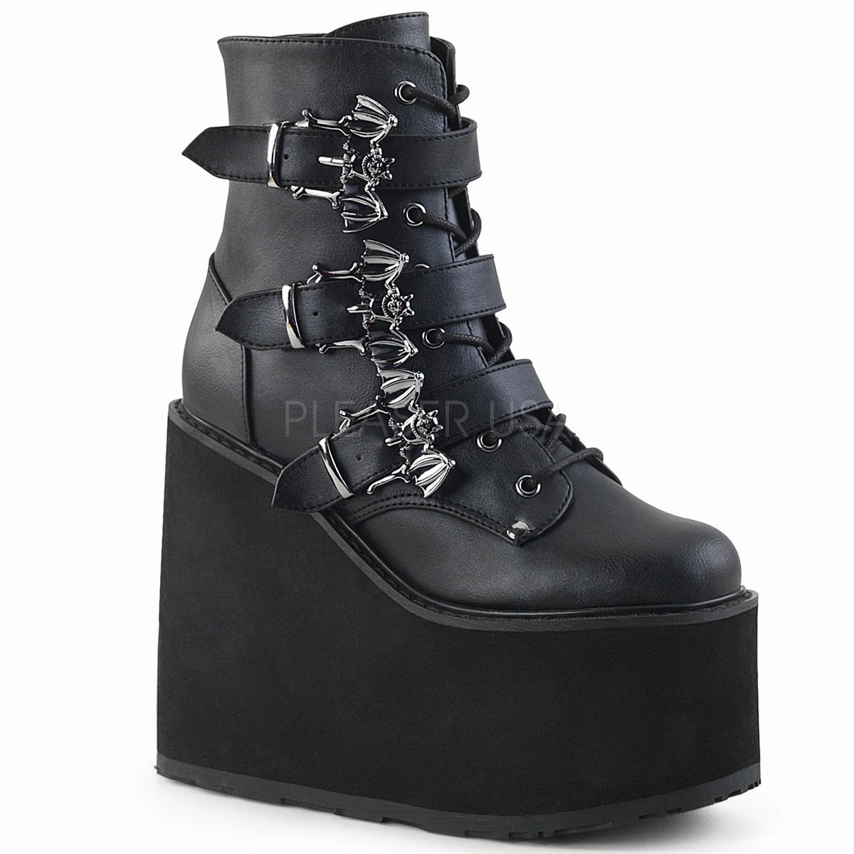 SWING-103  Black Vegan Leather