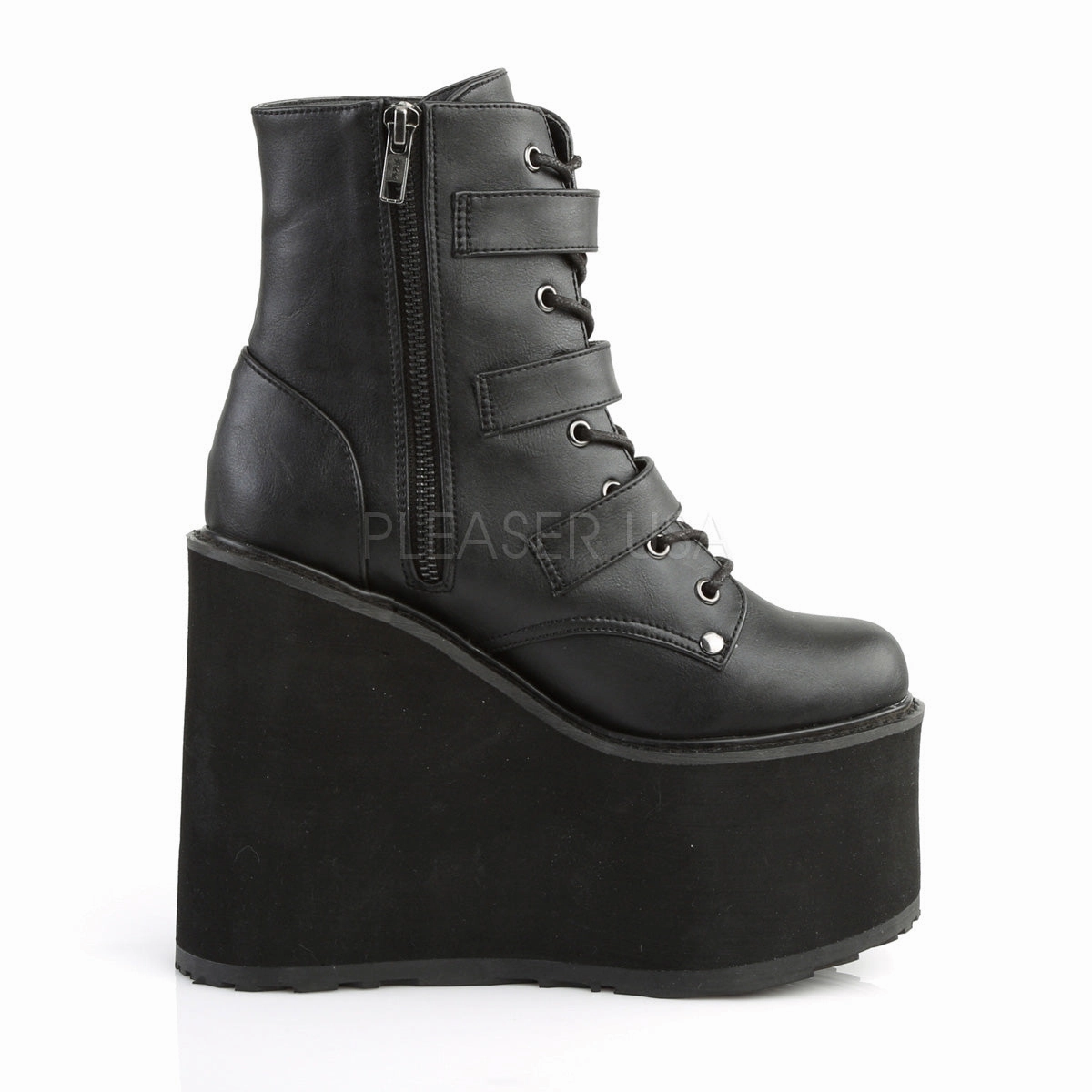SWING-103  Black Vegan Leather