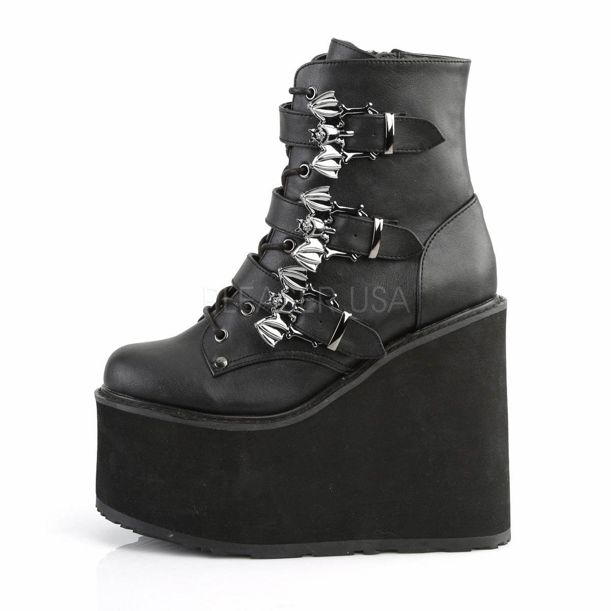 SWING-103  Black Vegan Leather