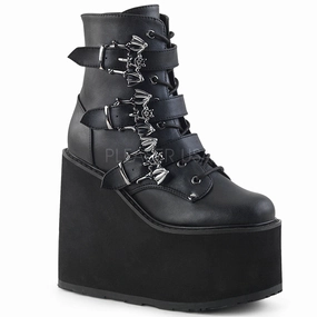 SWING-103  Black Vegan Leather