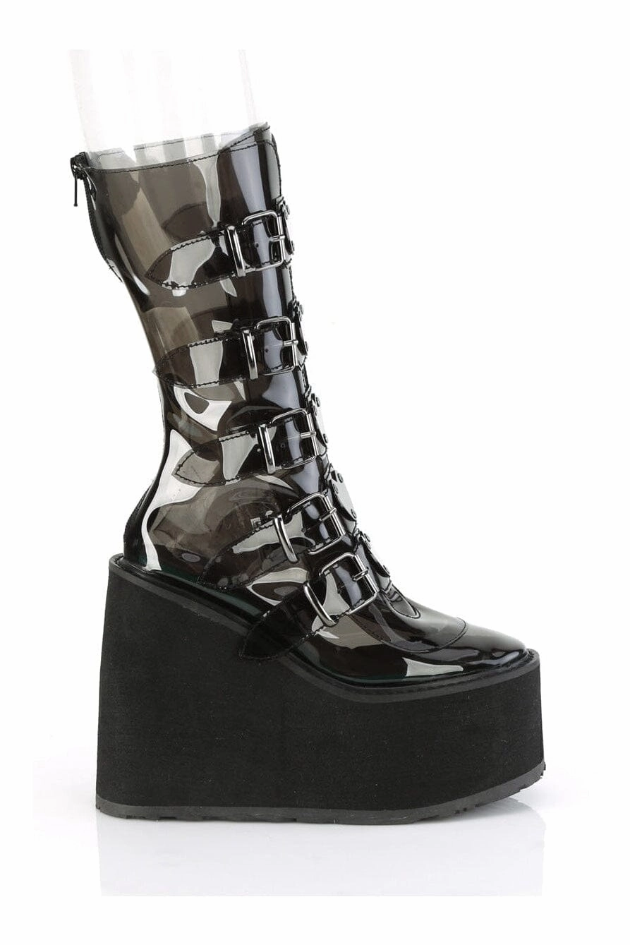 SWING-230C Black Smoke Knee Boot