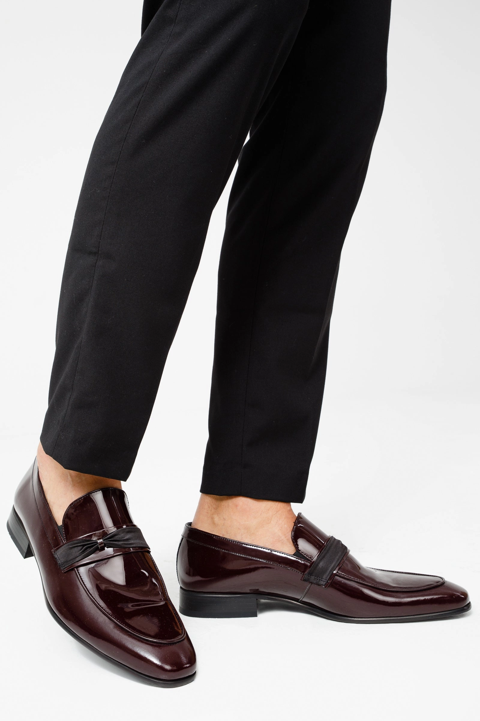 The Dodoma Burgundy Patent Leather Loafer Men Shoe